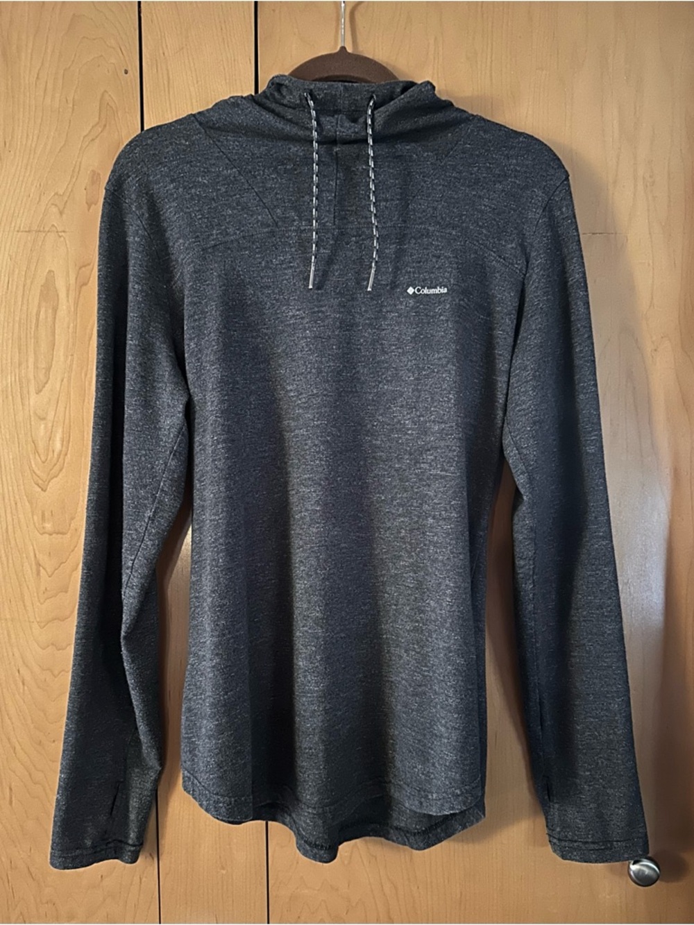 Columbia Pilsner Peak Lightweight Pullover Hoodie Charcoal Gray Heathered Size M - Picture 4 of 11